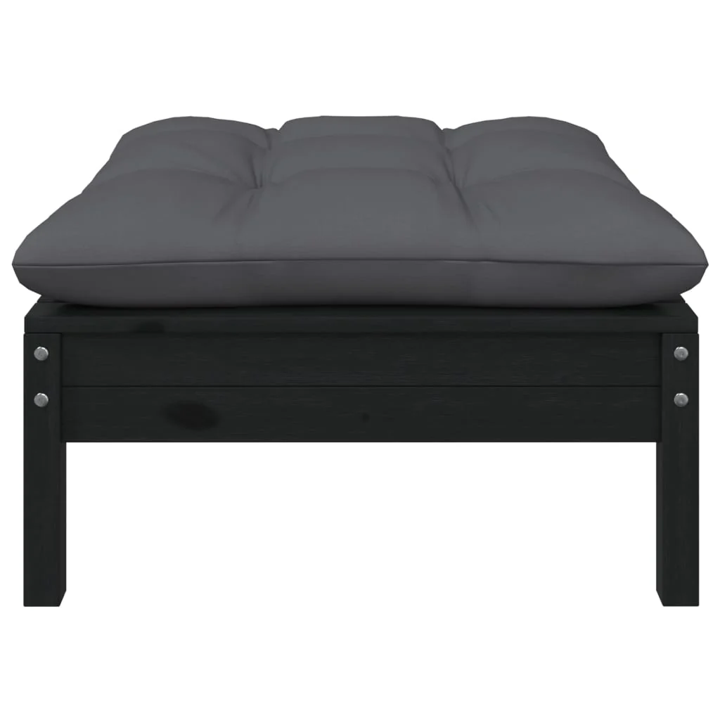 5-tlg. Garten-Lounge-Set mit Kissen Kiefer Massivholz